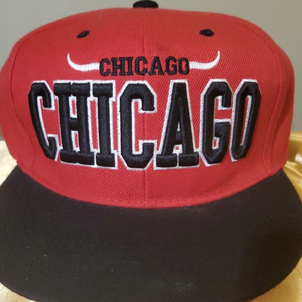 Chicago Red and Black Snapback Hat
